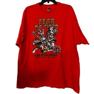 Gildan Men's Fear Da Tiger 2XL Cincinnati Bengals T-Shirt Orange Bootsy Collins